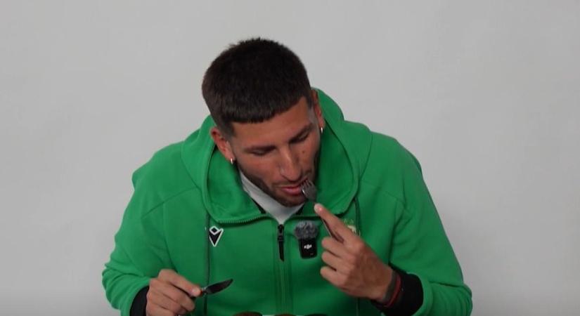 Ezt látni kell! Magyar ételeket kóstoltattak a Fradi légiósával, így reagált a sokaknak bizarr finomságokra – videó