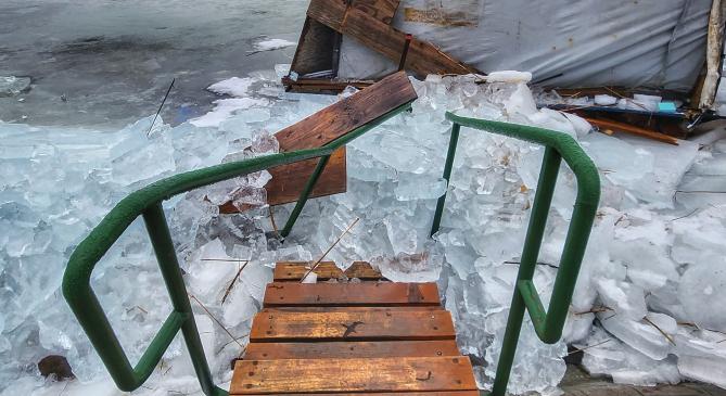 Elemi erejével pusztított a jég Balatongyöröknél