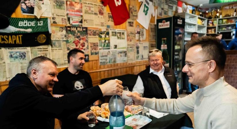 Szijjártó Péter a madocsai kocsmában futott össze Böde Dániellel