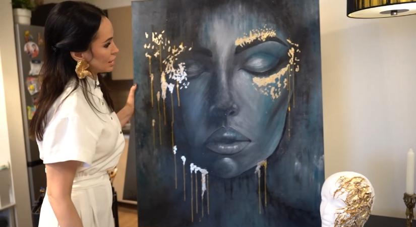 Hatni szeretne a festményeivel – így alkot otthonában Sáfrány Emese