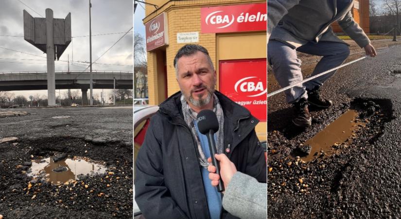 Lemértük Budapest egyik legnagyobb kátyúját - nem akartunk hinni a szemünknek