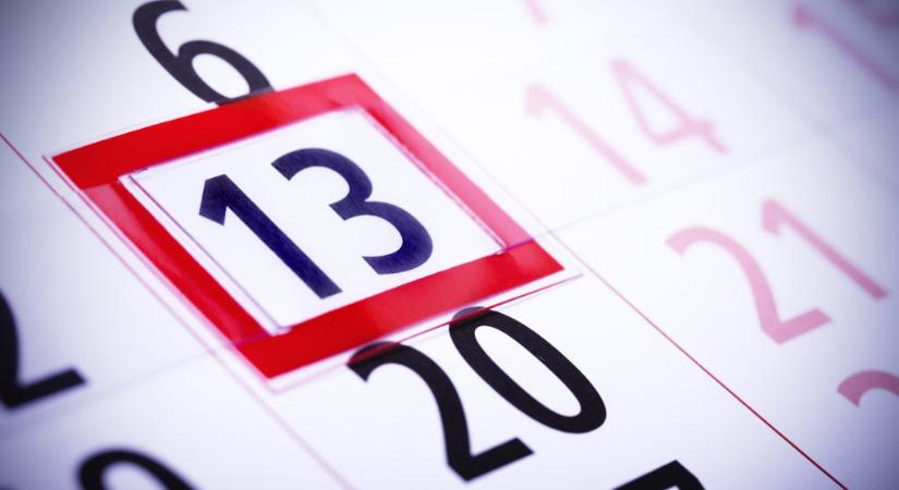 11 éve nem történt ilyen: egymás után két péntek 13. lesz idén
