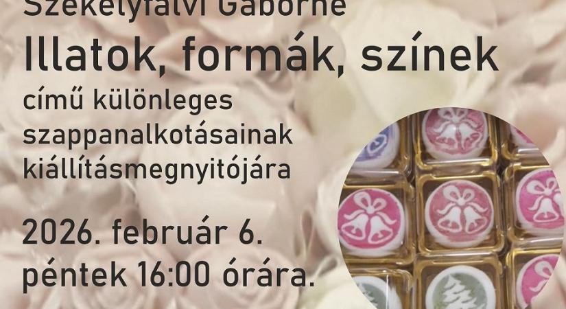 Illatok, formák, színek – szappanból készült csodák Szolnokon, a Verseghy Könyvtárban