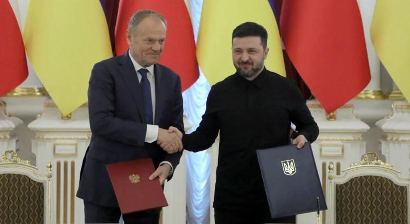 Zelenszkij és Donald Tusk sürgős nyilatkozatot adtak ki