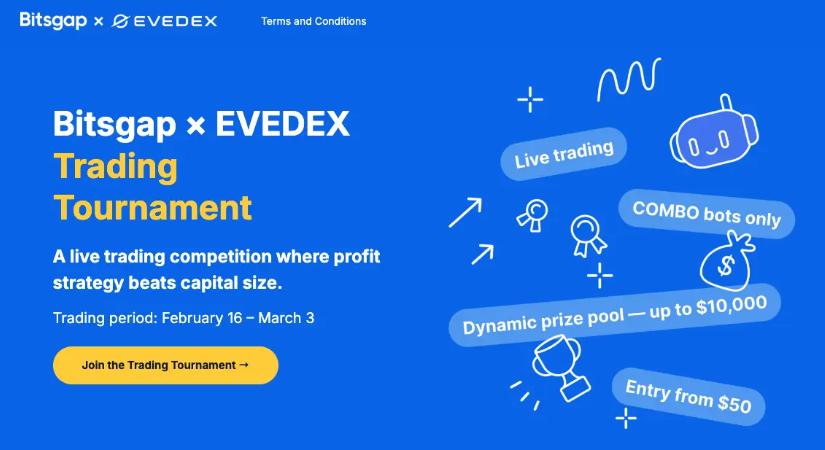 Bitsgap kereskedési robot verseny hirdetett ki, akár 10 000 dolláros nyereményalappal