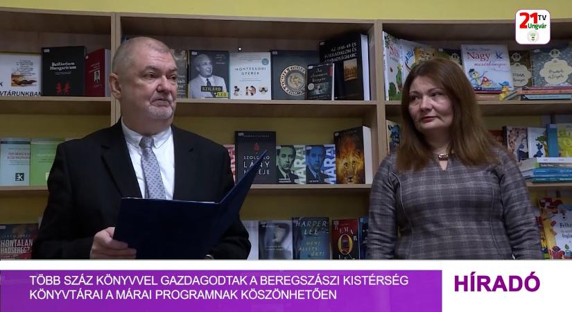 Több száz könyvvel gazdagodtak a Beregszászi kistérség könyvtárai a Márai Programnak köszönhetően (videó)