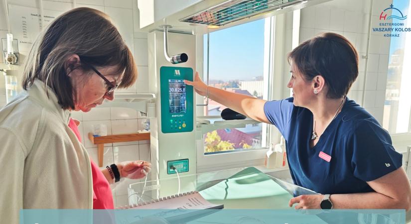 Új orvosi eszköz segíti az újszülöttek ellátását az esztergomi kórházban