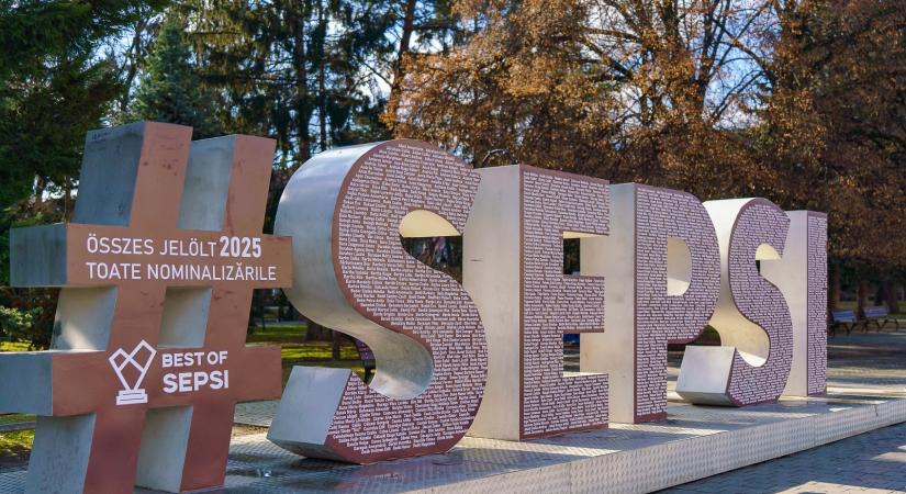 A Sepsiszentgyörgy kiválóságai jelöltjeinek nevei kerültek fel a SEPSI feliratra