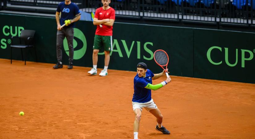 Magyar-amerikai Davis Kupa-meccs - Piros Zsombor kezd Tommy Paul ellen Tatabányán