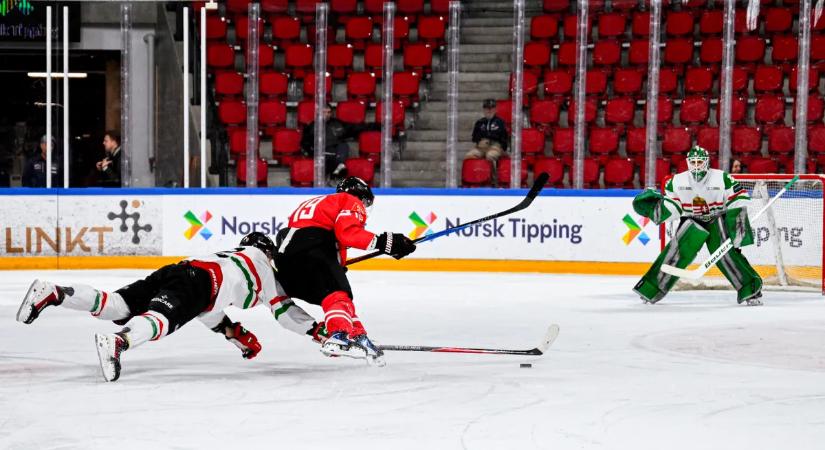 Második mérkőzését is elveszítette férfi jégkorong-válogatottunk Oslóban