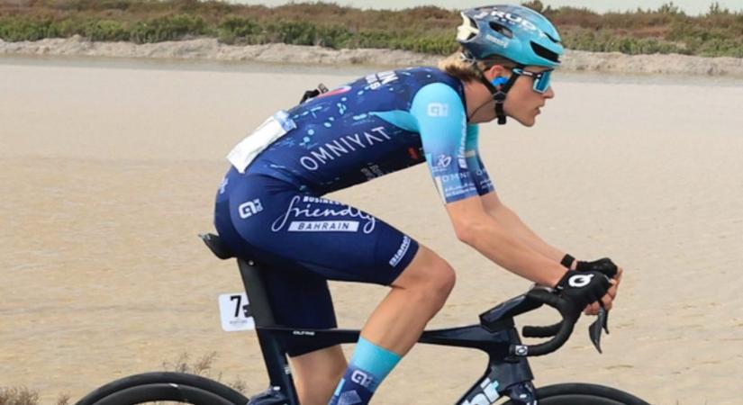 Eltört a kulcscsontja, de így is befejezte a szakaszt a 20 éves magyar bringás