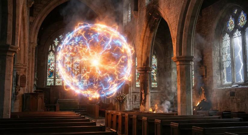 Lángoló gömb rontott a templomba, négyen szörnyethaltak