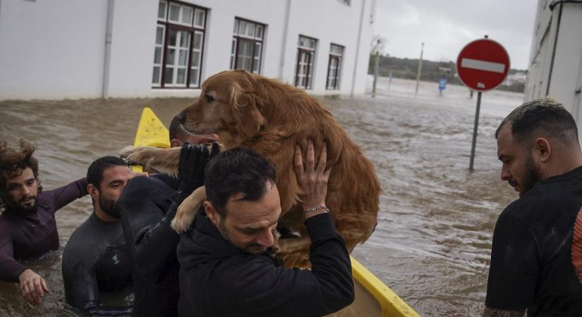Már több mint tízezer embert evakuáltak Spanyolországban és Portugáliában a Leonardo vihar miatt