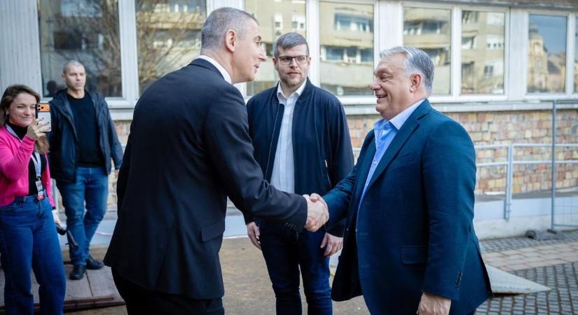 Orbán Viktor Nemény Andrással találkozott a szombathelyi városházán - fotó