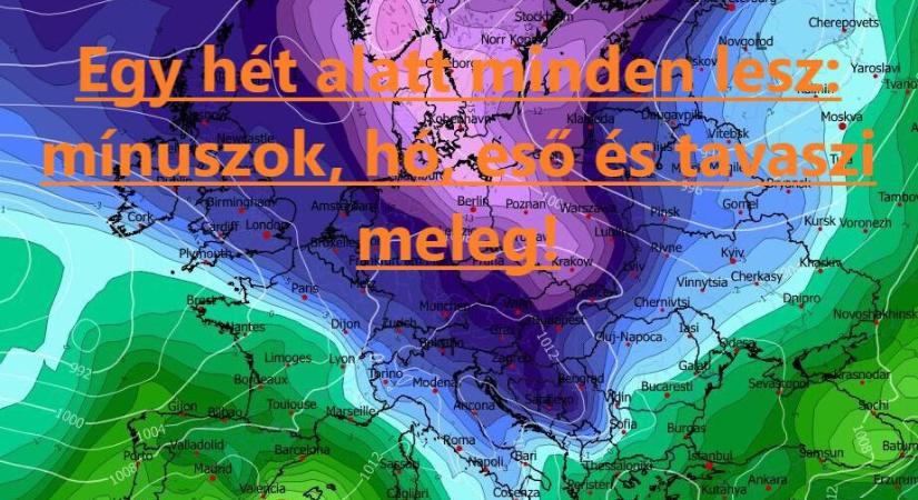 Egy hét alatt minden lesz: mínuszok, hó, eső és tavaszi meleg