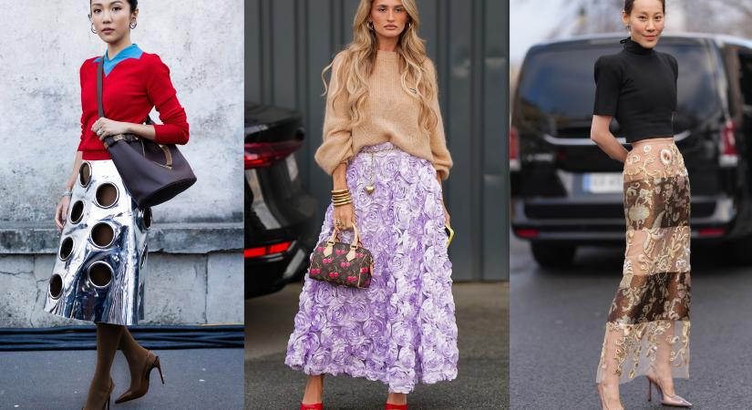 A statement szoknya 2026 egyik legnépszerűbb trendje