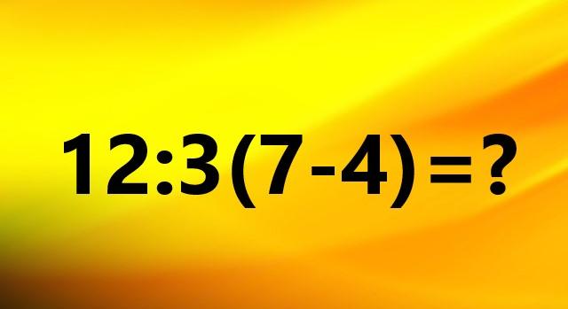 Napi matek feladat: 12 : 3 (7 – 4) – A példa, amin a felnőttek fele elvérzik!