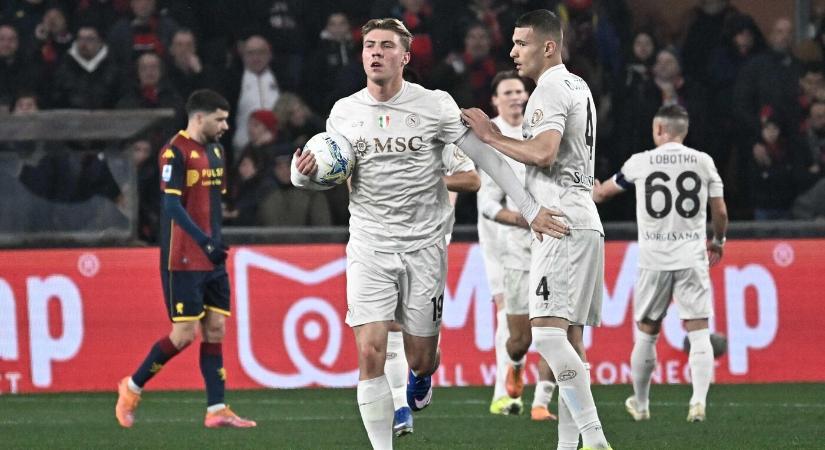 Serie A – Emberhátrányban is nyert a címvédő Napoli Genovában