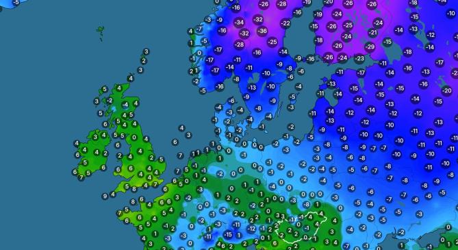 Itthon szinte tavasz, északon a fagy birodalma
