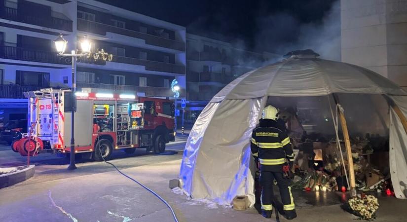 Tűz ütött ki a crans-montanai tűzvész áldozatainak emlékhelyén