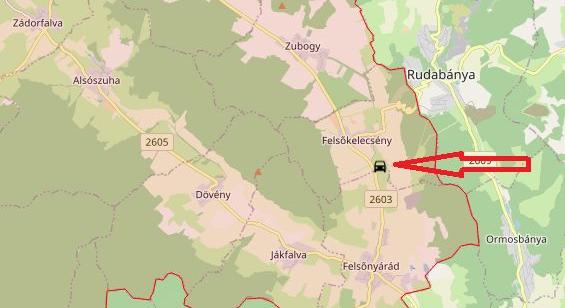 Felborult egy autó Felsőnyárádnál