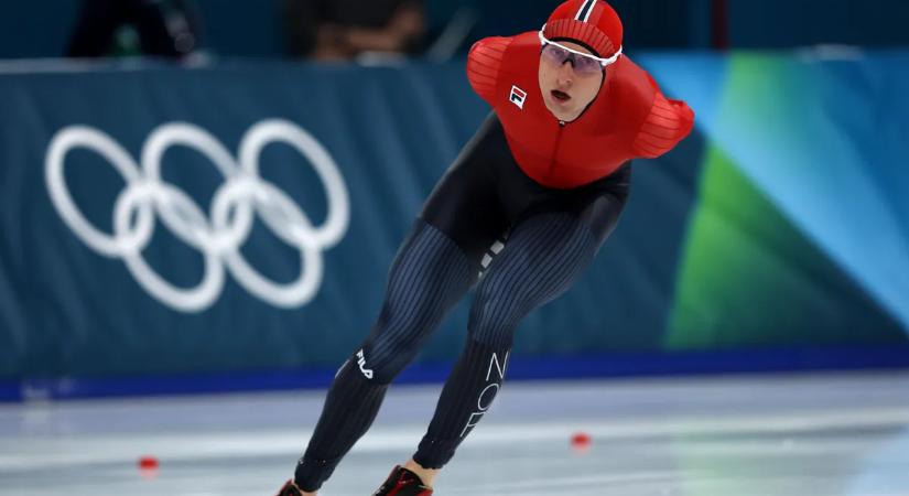 Olimpiai csúccsal lett aranyérmes a norvég gyorskorcsolyázó