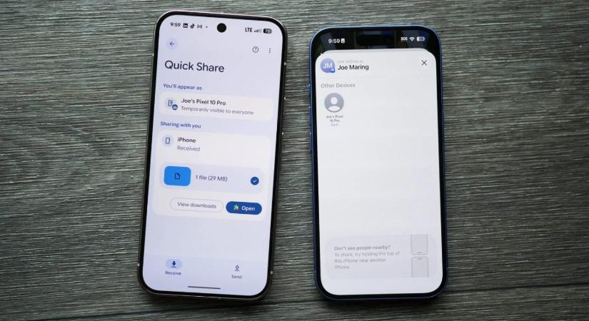 Végre működni fog a fájlmegosztás Android mobilok és iPhone-ok között