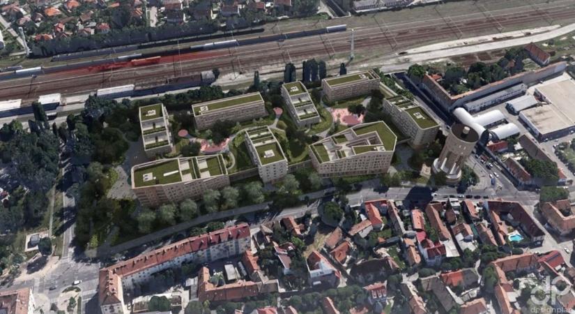 Közel 400 új lakás, lebegő kert és üzletek: így fog kinézni a kecskeméti Aegopolis