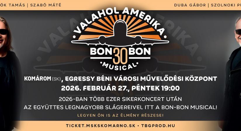 Február végén jön a Valahol Amerika musical komáromi bemutatója