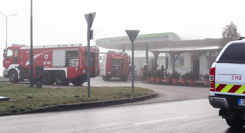Tűz ütött ki az egyik benzinkút épületében Nagyatádon