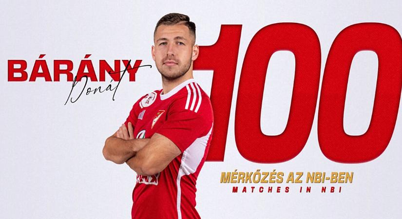 Százados lett Bárány Donát, a DVSC csatára