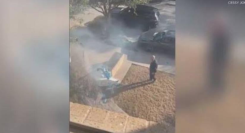 Videó: Lakóépületbe csapódott az Amazon egyik nagyméretű szállítódrónja