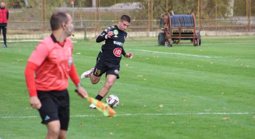 A vármegyei élvonal éllovasa NB III-as csapat ellen készült