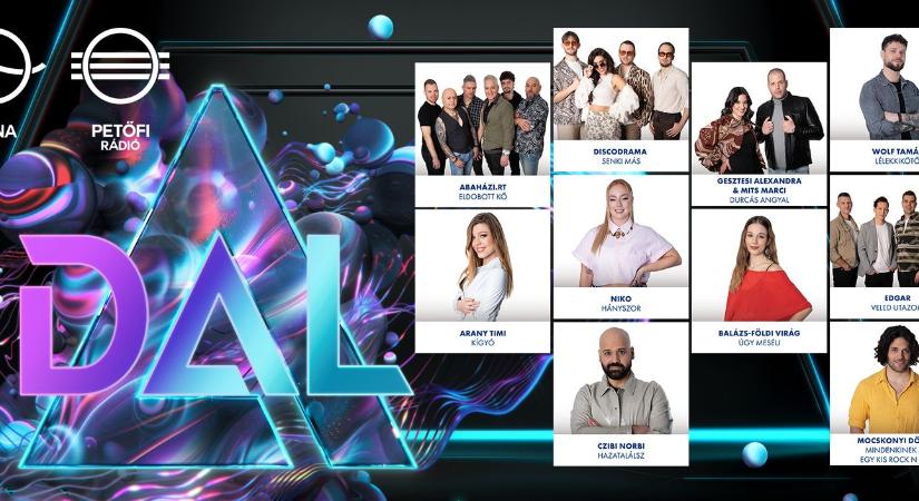 Ők lépnek fel A Dal 2026 első adásában
