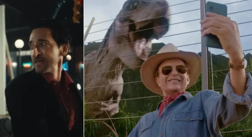 Adrien Brody összeomlott, a Jurassic Park sztárjai egymásra találtak a Super Bowl félidejében: Íme, a legjobb reklámok