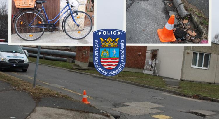 Egy ismeretlen autós elsodorta autójával a kerékpározó idős asszonyt