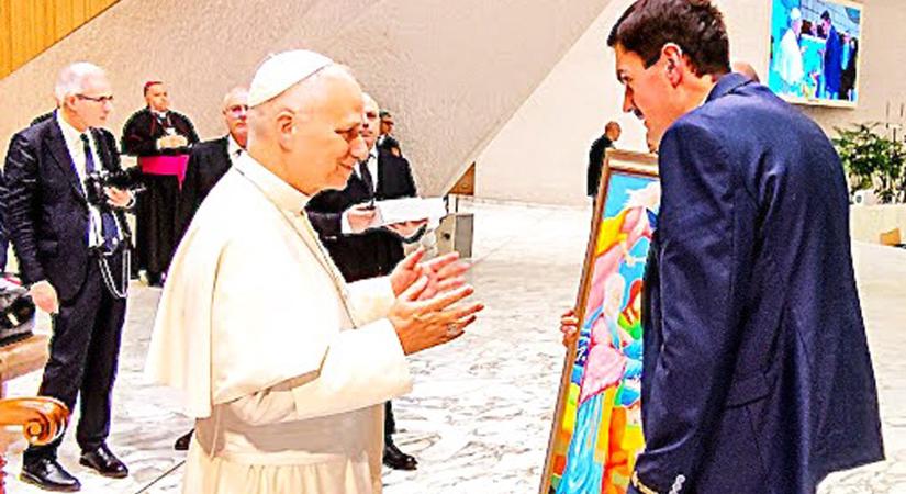 Vollein Ferenc újabb festménye került be a Vatikán Múzeum és Képtár pápai magángyűjteményébe