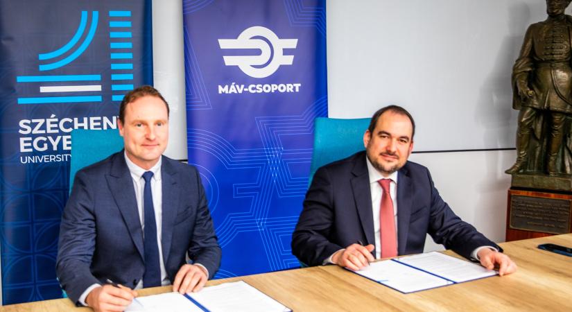 Közös kutatások és új képzések: bővítette partnerségét a MÁV-csoport és a győri egyetem
