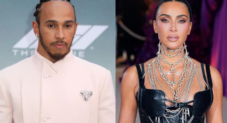 Tényleg összejött Kim Kardashian és Lewis Hamilton, csókolózva fotózták le őket