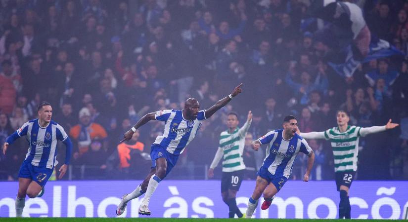Őrült végjáték, a Sporting a 100. percben egyenlített a Porto elleni rangadón