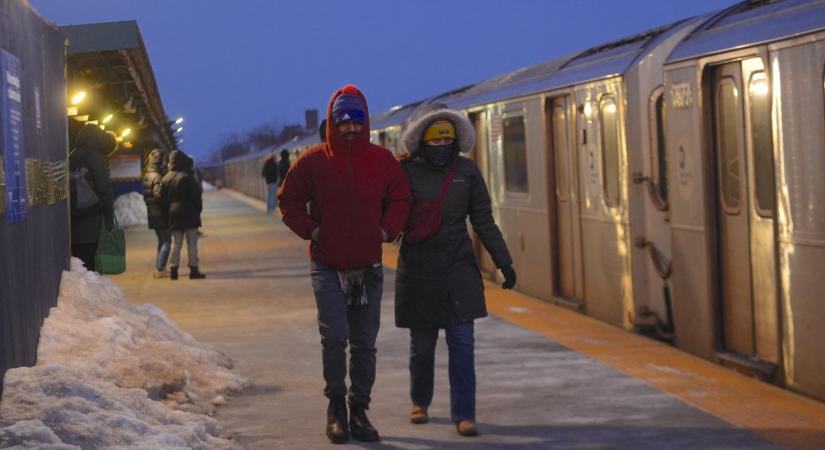 Már 18 ember meghalt New Yorkban az extrém hideg miatt