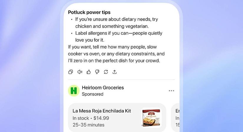 Ennyi volt: Mostantól reklámokat tol a felhasználók arcába a ChatGPT is