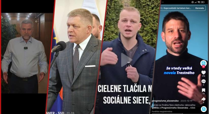 A TikTok lett a szlovák politika legfőbb csatatere: Így hálózza be a Smer, a Republika és a PS a fiatalokat