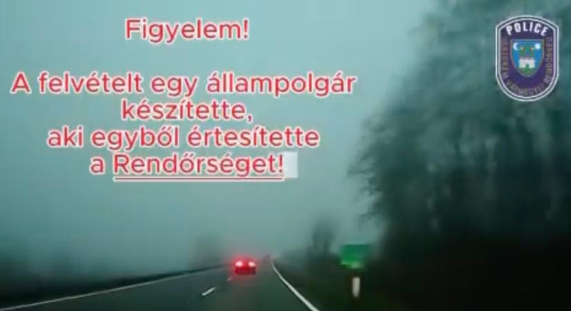 Civil autós bejelentése vezetett a drogos sofőr lebukásához. A kamera mindent rögzített