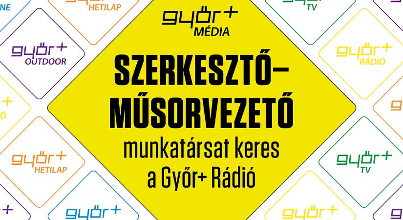 Szerkesztő–műsorvezető munkatársat keres a Győr Rádió