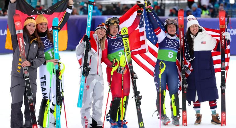 Téli olimpia: meglepetésre osztrák páros nyerte meg a nők kombinációs csapatversenyét