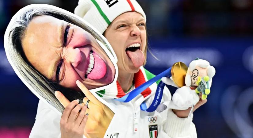 Egy hihetetlen rekord és az olimpiai arany átvétele után kinyújtotta a nyelvét, ahogy szokta