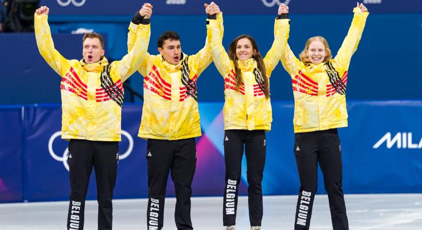 Belga rövid pályás gyorskorcsolyázók: „Nagyon hálásak vagyunk az egész magyar csapatnak, hogy segítettek elérni az álmainkat”