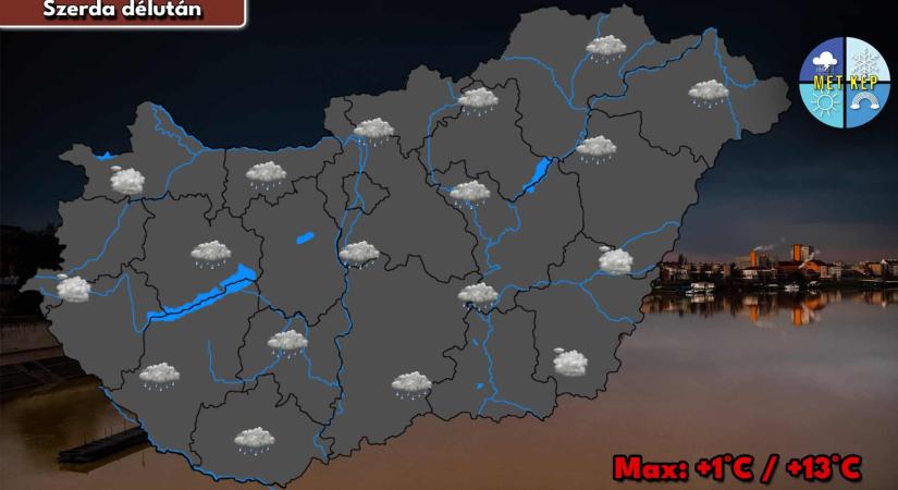 Enyhülés veszi kezdetét, eső, záporeső is előfordulhat