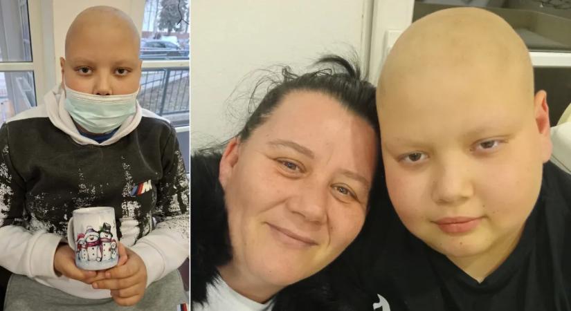 Kétségbeesett harc Patrikért: a 13 éves kisfiú halálos daganattal küzd